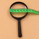 New 5X Hand Held Reading Magnifying Glass Lens Jewelry Loupe Zoomer 60mm Black