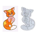Cutting Die Stencil Scrapbooking Fox Stamp Album Paper Card Embossing Craft