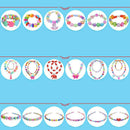 150pcs Mixed Children DIY Beads Set for Jewelry Making Accessory(Crystal 2)