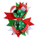 Christmas Baby Hair Bows Ornaments Bowknot Hairpin Headdress (004) D2Q5