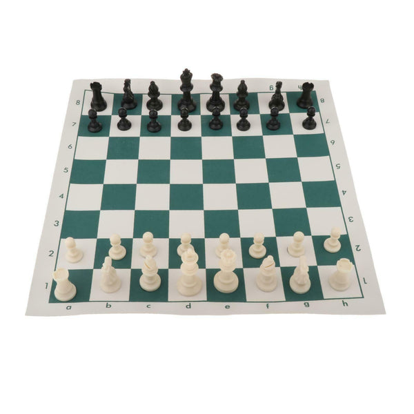Folding Chess Set, 45x9cm Portable Travelling Chess Game Board Set, Chess Pieces