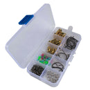 1 Set Assorted Fishing Accessories Kit Tackle Box Hooks Copper Brass Sinker