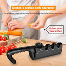 4 IN 1 Scissor Cuuter Sharpener Kitchen Adjustable Sharpening Stone 4 Stage Tool
