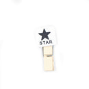 black&white star wooden clip cartoon small paper clip/multifunction korean stBX