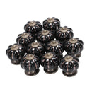 12Pcs Pumpkin Zinc Ceramic Door Knobs Drawer Pull Handle Kitchen Cabinet Cu R2S4