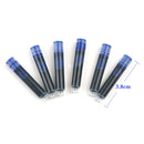 10pcs Blue Ink Cartridges For Fountain Pen Refillable Bag Standard 0.6mm