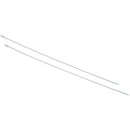 100pcs 11.8 Inches Stainless Steel Exhaust Wrap Coated Locking Cable Zip Ti