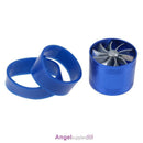 64mm Car Turbo Turbine Charger Air Filter Intake Gas Fuel Saver Single Fan Vent