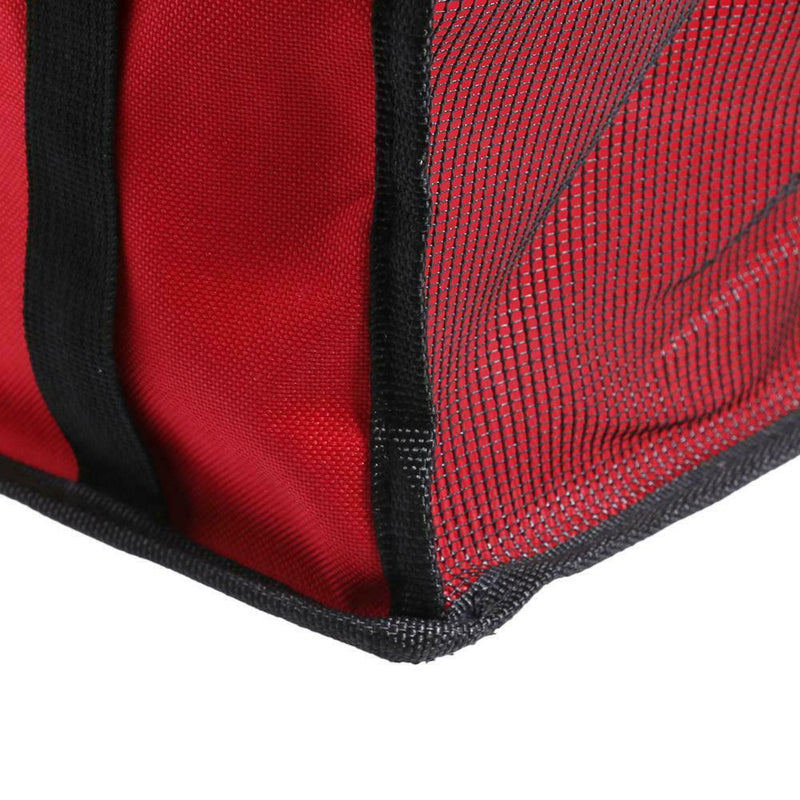 Pet Car Safety Seat Breathable Waterproof Cat Dog Travel Carrier Bag (Red)