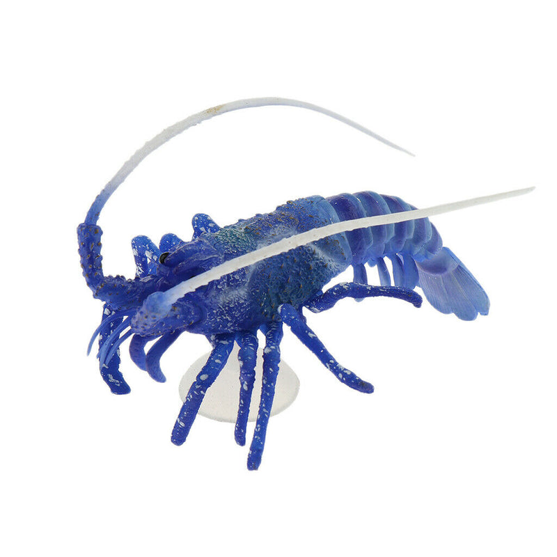 1xAquarium Decor Ornament Artificial Lobsters for Home   Tank Decor Blue