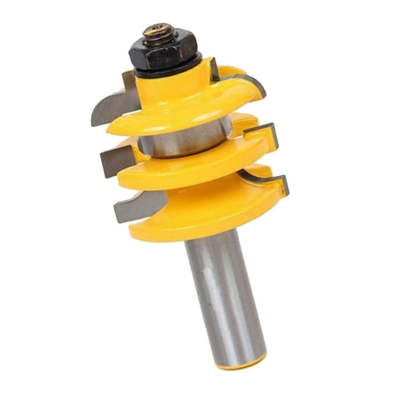 Wood Router Bit 3/8" Depth Rail and Stile Finger Joint Glue Tenon Bit