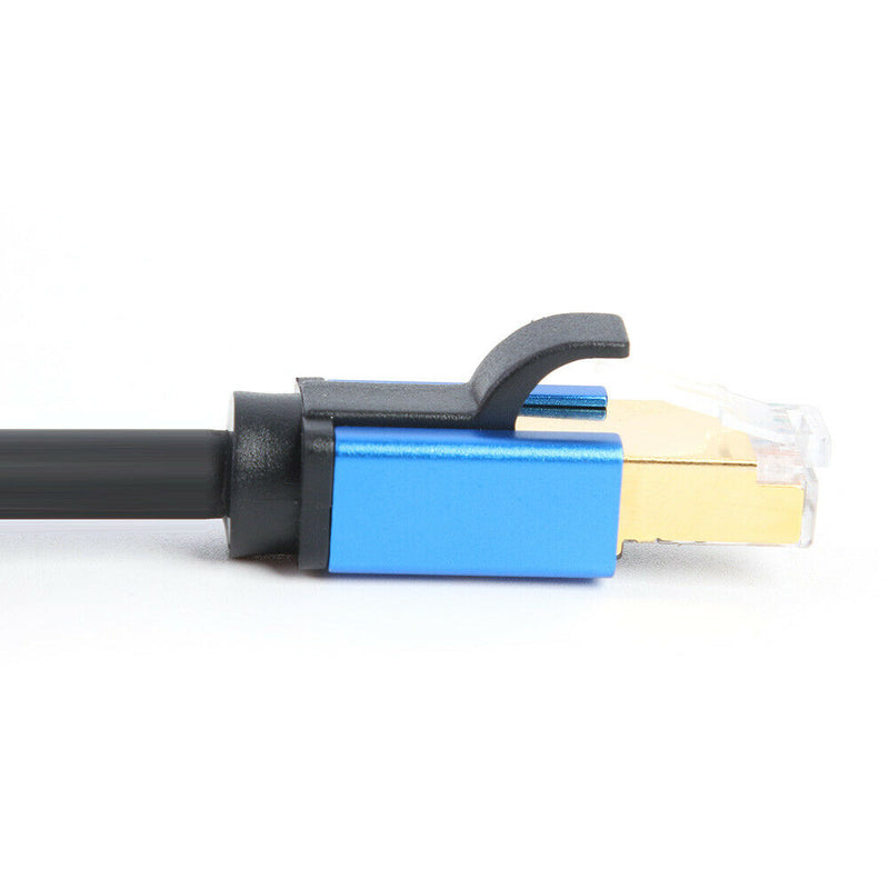 Cat8 Ethenet Cable RJ45 STP 26AWG LAN Cable Blue for Router Modem PC (1m)