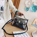 New Ladies Fashion Messenger Bag Transparent Bag Female Trend Jelly Bag Lad