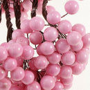 20 Mini Branches Christmas Xmas Berry Fruit Spray Bush Wreath Holly Pink 2