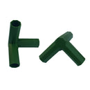 2pcs Green Plastic 16mm Greenhouse Pipe Fittings PVC Building Fittings 3L