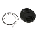 62mm  Center-Pinch Lens Cap, Perfect Fit Camera Lens Cover, Made Of Plastic -