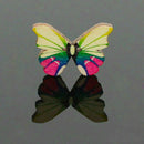 Bulk 50Pcs Mixed Butterfly Phantom Wooden Sewing Buttons Scrapbooking 2 Holes AU