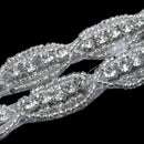Double Strip Bride Wedding Accessory Hair Head Band Wear Rhinestone Jewelry M8A3