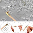 Wooden French Embroidery Needles Tambour Crochet Hook with 3 NeedlesJR