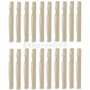 20x/Pack 72x3x9mm Guitar Bridge String Saddles Plastic for Folk Guitar White