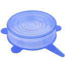 5pcs Universal Silicone Stretch Lids Food Fresh Keeping Wrap Bowl Pot Cover