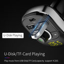 1X(Bluetooth Handsfree Kit Type-C Usb Car Charger Fm Transmitter Radio Tf C