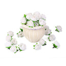 50 pcs 3cm Corolla Flower Head Artificial Rose House Wedding Decoration (Wh
