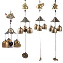 Metal Bell Lucky Feng Shui Hanging Charm Wind Chime, Chinese Elephant Fish
