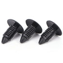 50pcs Auto Car Trunk Bumper Fender Retainer Push Black Plastic Clips Fastener Nw
