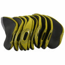 10 pcs / set Golf Iron Hoods, Pole cover Set (Gray + yellow) K4Z5