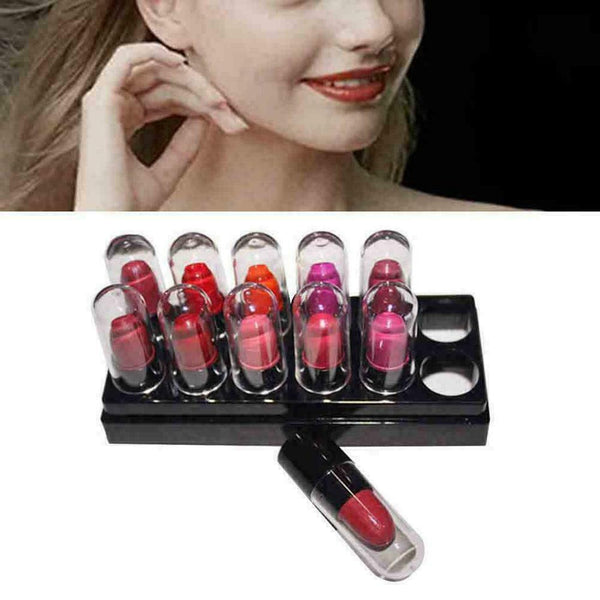 12 Color Lip balm Women Moisturizing Moisturizing Long Lipstick Makeup Last Z9G7