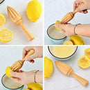 Wood Lemon Juicer Reamer Squeezer Fruit Orange Citrus Juice Extractor Tools B9Q1