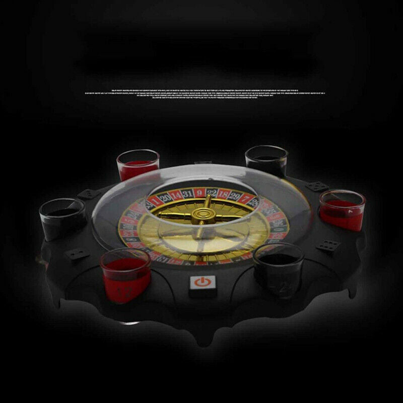 Electric Russian Lucky Round Wine Set Drinking Game Ktv Bar Nightclub Props T2X7