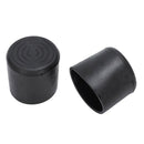 Rubber  Flexible Round End Cap 38MM Foot Cover 10 Pcs Black