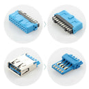 With Baffle 20Pin To Usb3.0 Two Port Expansion Baffle Line Mainboard 20P To