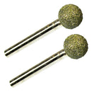 2pcs 18mm Dia. Diamond Grinding Heads Rotary Tool for Grinder Drill, DIY