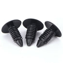 50pcs Auto Car Trunk Bumper Fender Retainer Push Black Plastic Clips Fastener Nw