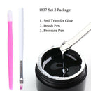 Nail Art Foil Transfer Gel, New Year LED Varnishes Nail Art Paint Glue, Sticky