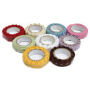 Fabric Lace Roll DIY Washi Decorative Sticky Ribbon Masking Tape Self Adhes H8O5