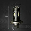 2Pcs 3030 21Smd H7 High Power 6500K Super White Led Fog Lights Driving Bulb