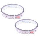 2 Pieces  Durable Miter Saw Track Tape Measure Backing Metric Steel Ruler