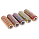 5pcs 150D Rainbow Sewing Machine Thread Hand Embroidery Thread Spools