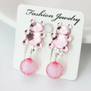 7 Pairs Girls Earrings Box Set Clip-on No Pierced Design Jewelry Kid Accessories