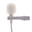 Lapel Tie Microphone Mini Clip-on Mic Hands Free for Laptop Audio Recording