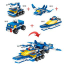 6 In1 Marine, Air And Air Force Put Together Building Blocks For Children'S Y1L9
