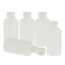 5x Plastic Empty Mouth Graduated Lab Chemical Container Reagent Bottle 250ml
