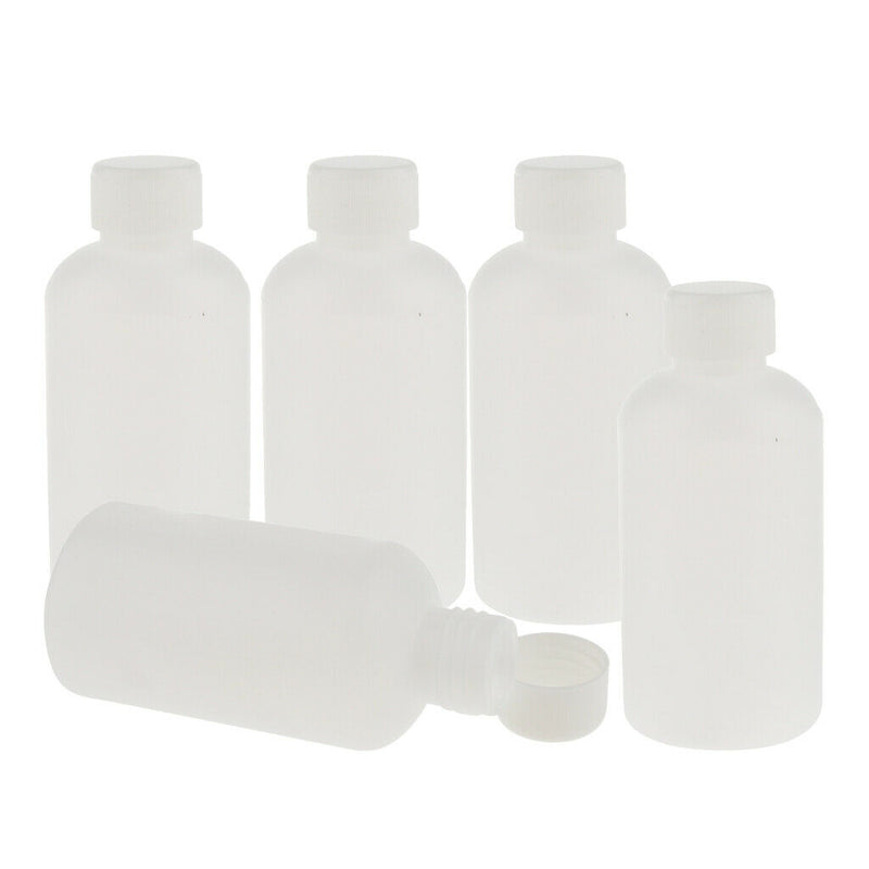 5x Plastic Empty Mouth Graduated Lab Chemical Container Reagent Bottle 250ml