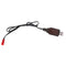 2 Pieces 4.8V USB to JST 2P Female Plug NI-MH/NI-Cd Batteries Charge Cables Cord