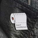 Cute Bathroom Roll Paper Corsage Enamel Brooch Pin Badge Shirt Lapel Collar n FT