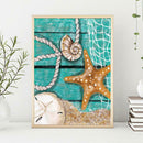 5D DIY Full Drill Diamond Painting Sea Star Cross Stitch Embroidery Mosaic